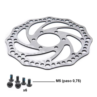 Kočioni disk 140mm, 6 rupa s valovitim vanjskim rubom, okrugli unutarnji promjer