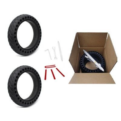 Set od dvije pune gume 8.5x2 honeycomb, alatom za montažu i naljepnicama za Xiaomi M365 / Pro / 1S / Essential / Pro2 /Mi 3