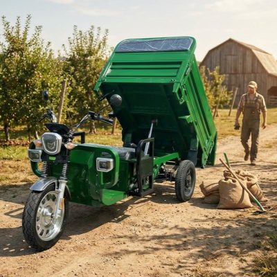 Električna teretna trokolica s hidrauličnim kipanjem Q30 – 45km/h, 3000W, 72V 58Ah