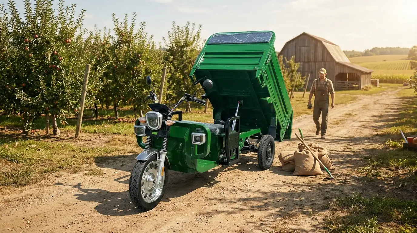 Električna teretna trokolica Q30 s hidrauličnim kipanjem